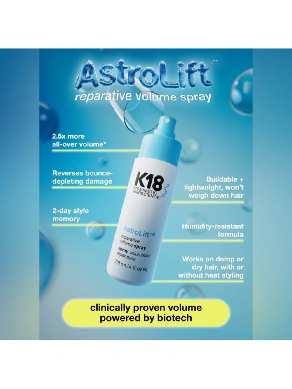 K18 astrolift reparative